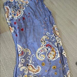 Blue Paisley scarf